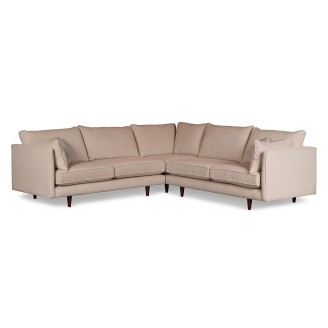 Kilashee Cream Fabric Large Corner Unit Sofa